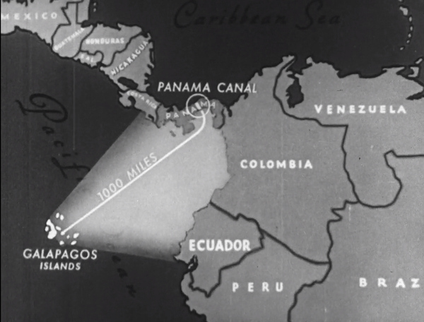 Map of Panama Canal Defense