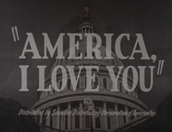 Title Card for "America, I Love You"