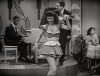 Dancer in Front of Nat King Cole Trio while Performing Solo