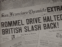 San Francisco Chronicle Newspaper on Rommel