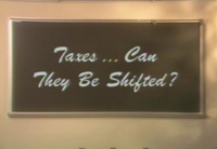 Taxes...Can They be Shifted?