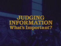 What's Important? (Judging Information)
