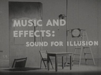 Music and effects : sound for illusion<br />
