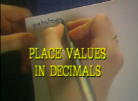 Decimals: Place value in decimals<br />
