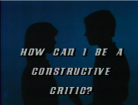 How Can I Be a Constructive Critic?