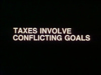 Taxes Involve Conflicting Goals