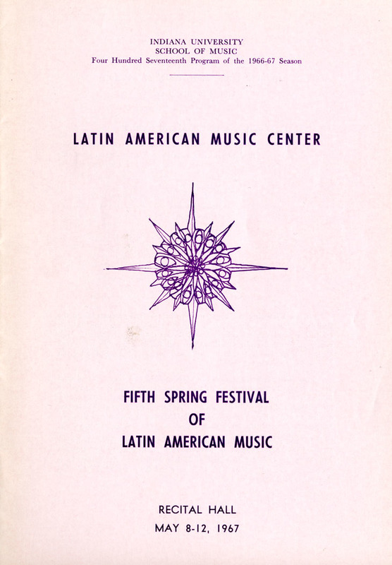 Concert program: LAMC 5th Spring Festival of Latin American Music, 1967