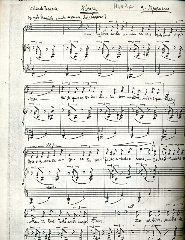 Score: Xácara, op. 20