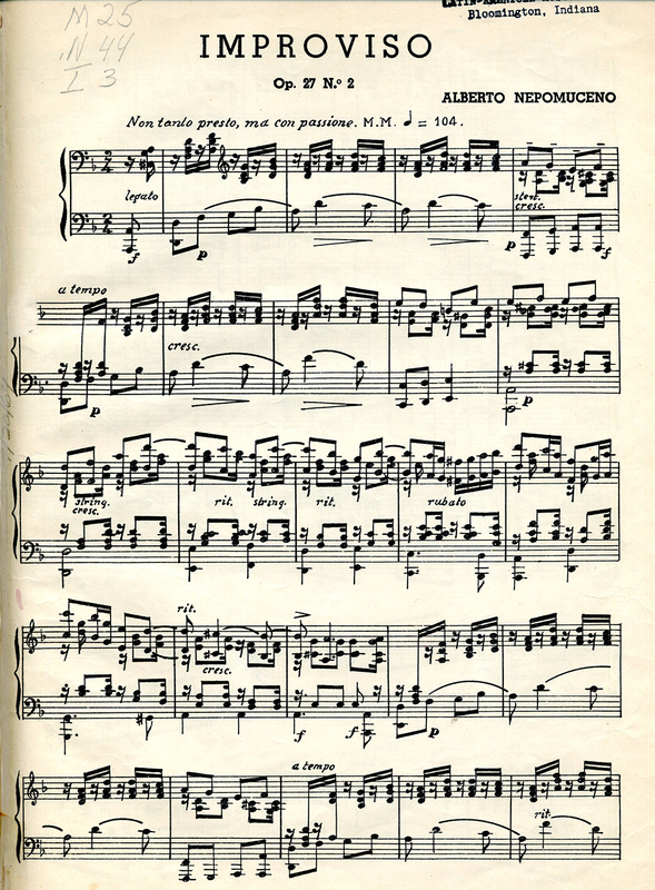 Score: Improviso, op. 27 no. 2