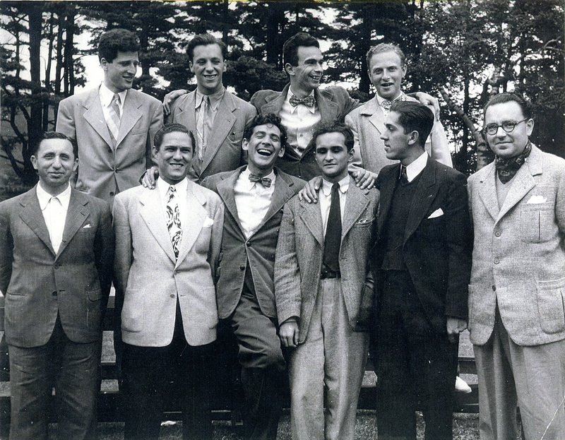 Photo: Estévez, Bernstein, Orbón, Buenaventura, Ginastera, Foss, Tosar, Orrego-Salas, Fine at Tanglewood