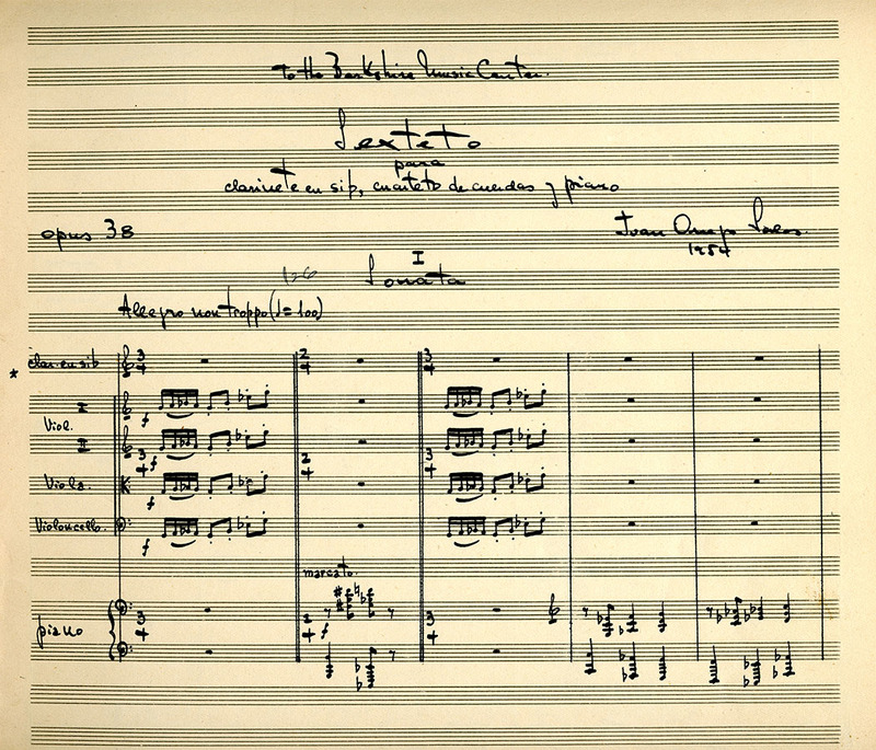 Score: Sextet, op. 38 (1954)