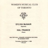 Women's Musical Club of Toronto 11 7 85 p.1.jpg