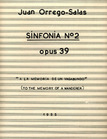 Score, Title page: Sinfonia no. 2 (1955)