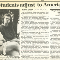 Soviet Students adjust to American life 