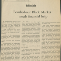 "Black Market Needs Financial Help"