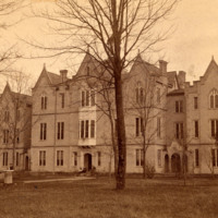 Literary Building constructed in 1855 on the Seminary Square campus