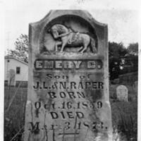 Saddled Pony (Pool & Clark, Lou. KY)-Old Riverside Cemetery, Spencer