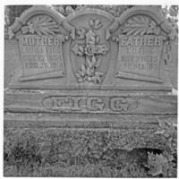 Double Tombstone-Presbyterian Cemetery, Ellettsville