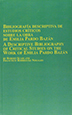 Book cover: Bibliografía descriptiva de estudios críticos sobre al obra de Emilia Pardo Bazán (2001)