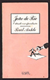 Book cover: João do Rio: o dândi e a especulação (1989)