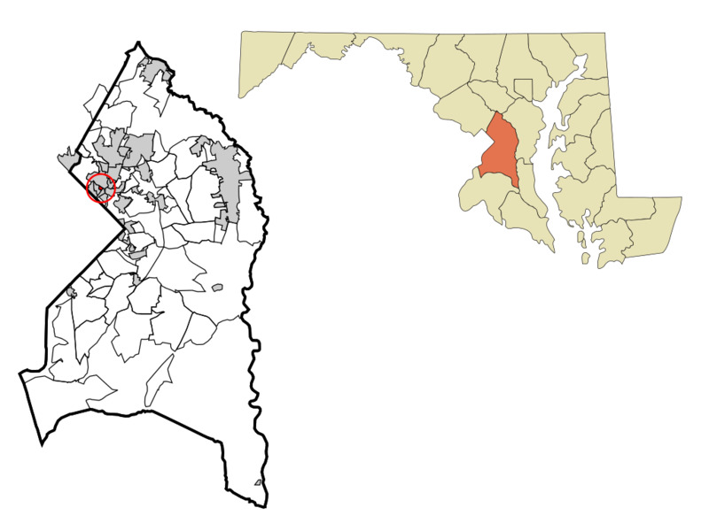 Prince George's County Maryland Incorporated and Unincorporated areas North Brentwood Highlighted. Credits: Arkyan, CC BY-SA 3.0, via Wikimedia Commons