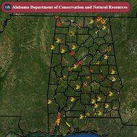 Extract from Interactive GIS map by Alabama State Lands Division - https://conservationgis.alabama.gov/dcnr/