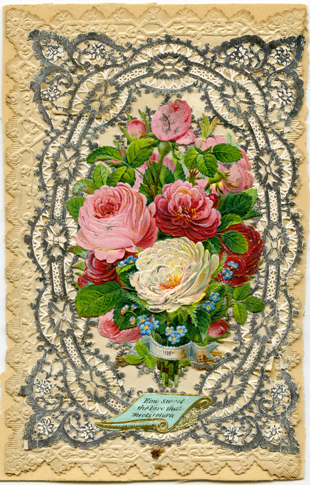 Lace-paper card