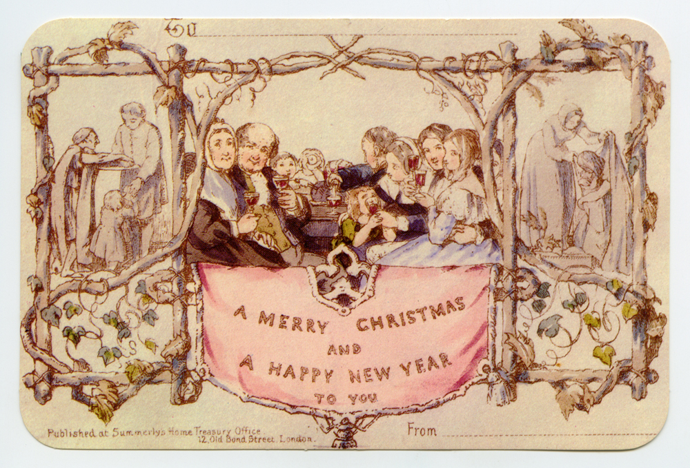 Reproduction of first Christmas card