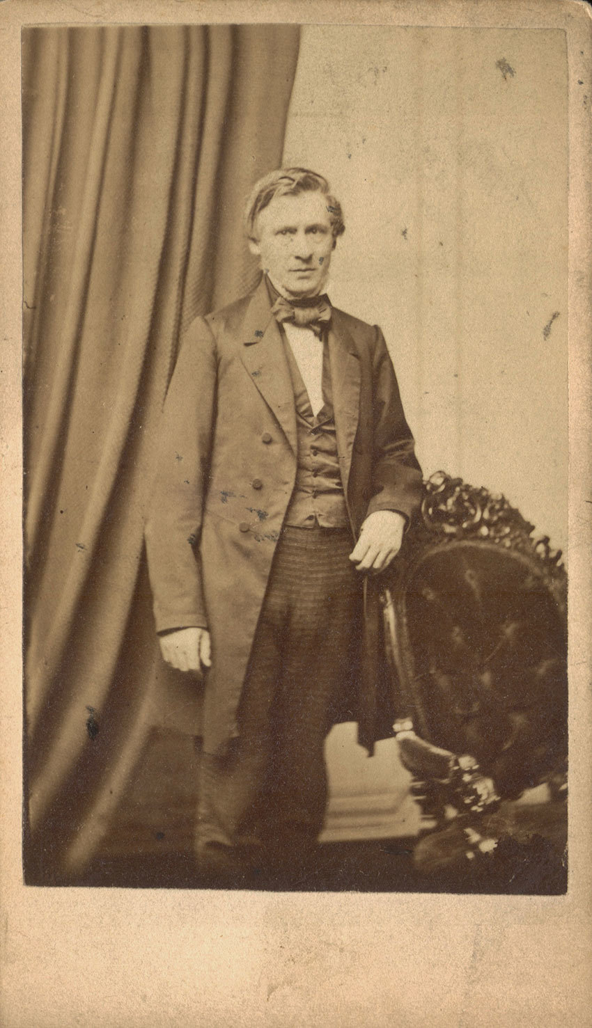 Asa Gray. Albumen print, ca. 1863-1864.