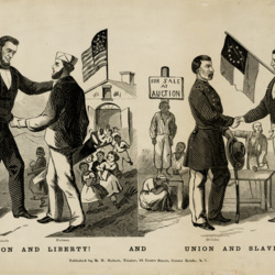 UNION AND LIBERTY! AND UNION AND SLAVERY!