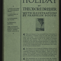 Theodore Dreiser.  A Hoosier Holiday. New York  John Lane, 1916..jpg