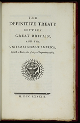 The Definitive Treaty, Between Great Britain and the United States of America