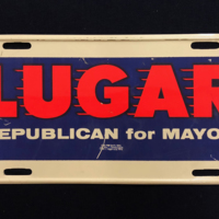 &quot;Lugar: Republican for Mayor&quot; Campaign License Plate