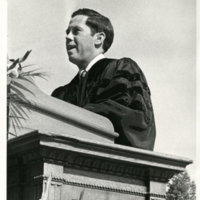 Mayor Richard G. Lugar Delivering the 1970 Commencement Address at Denison University