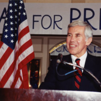Richard G. Lugar Speaking during his Presidential Campaign