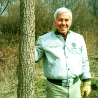 Senator Lugar on the Lugar Tree Farm