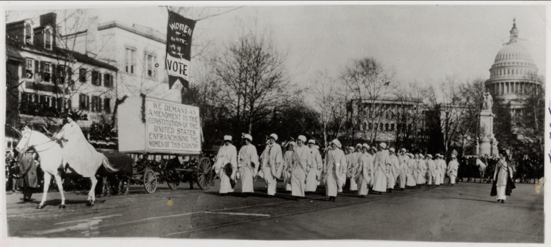 Women Marching in Suffragette Parade, Washington, DC