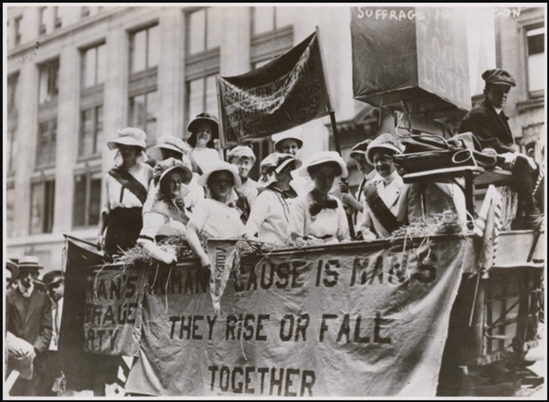 Photograph of Suffrage Parade