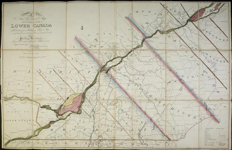 New correct map of the seat of war in Lower Canada