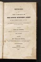 Memoirs of the campaign of the North Western Army of the United States, A.D. 1812 : in a series of letters addressed to the citizens of the United States, with an appendix, containing a brief sketch of the revolutionary services of the author /