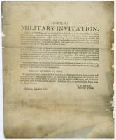 (Circular.) Military invitation. : Associations as well as individuals have desired to join the North Western army (as volunteers to serve for a short period) ...