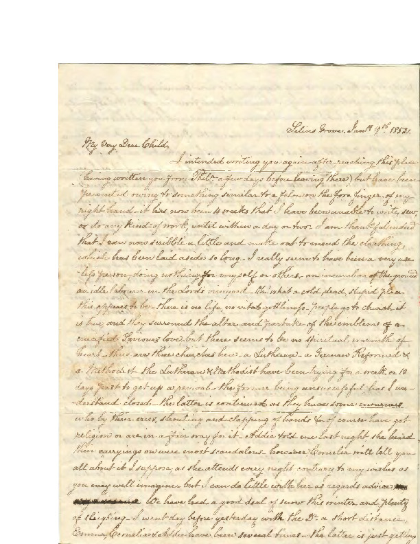 Susan Salter Dennis to Elizabeth Sergeant Dennis, 09 January 1852.pdf