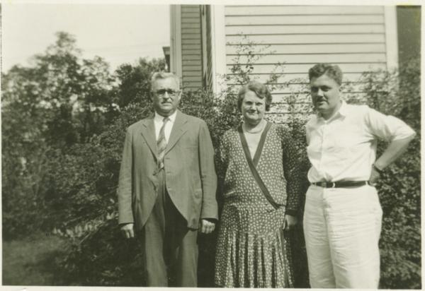 Herman B Wells With His Parents