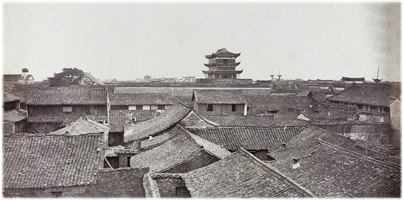 View from city wall at Ningpo