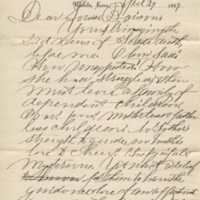 George W. Hoss to Louisa Wylie Boisen, 27 April 1899